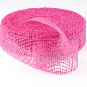 ruban de jute fushia