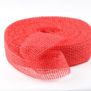 ruban de jute rouge