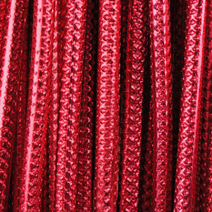 fil alu strié 2mm rouge