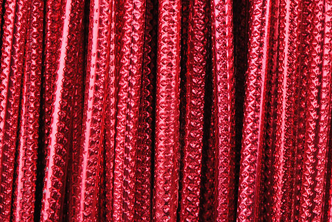 fil alu strié 2mm rouge