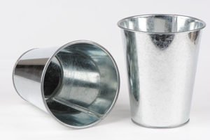 Cache Pot en zinc Haut Diamètre 15cm