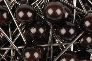 epingle 15 mm chocolat