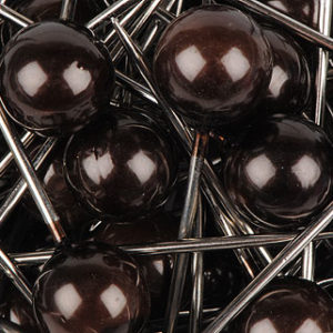 epingle 15 mm chocolat