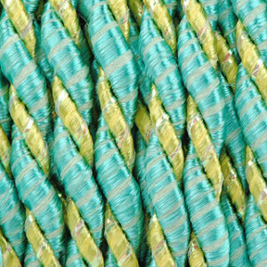 cordelette bicolore turquoise