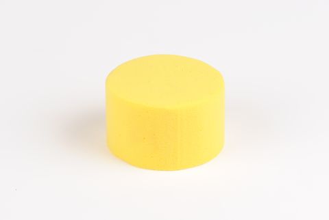 cylindre coloré 8 cm jaune