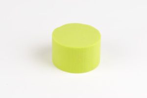 cylindre coloré 8 cm vert anis