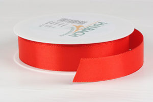ruban tissu 25mm rouge