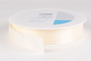 ruban tissu 25mm crème