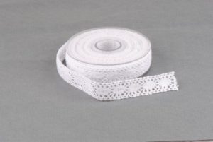 ruban dentelle 25mm blanc