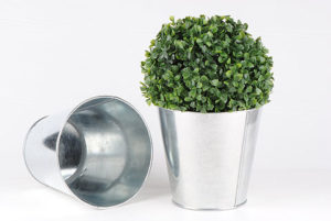 Cache pot en zinc Diamètre : 16cm