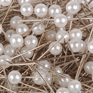 épingle perle 6mm blanc