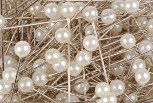 épingle perle 6mm ivoire