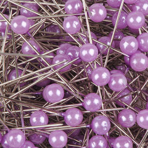 épingle perle 6mm lilas