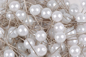 épingle perle 10mm blanc