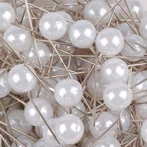 épingle perle 10mm blanc