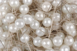 épingle perle 10mm ivoire