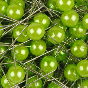 epingle perle 10mm vert pomme