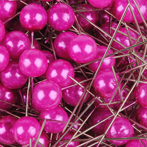 epingle perle 10mm fushia