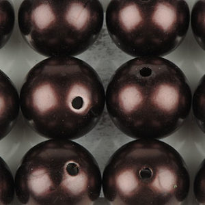 perle 20 mm chocolat