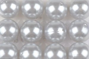 perle 20 mm gris clair