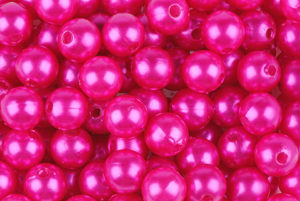 perle 10 mm fushia