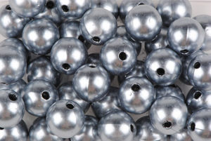 perle 8 mm argent
