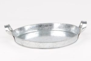 Plat en zinc rond
