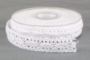 ruban dentelle 25mm blanc