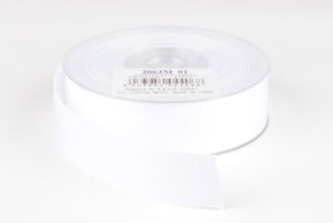 ruban tissu 25mm blanc