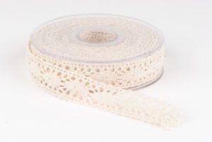 ruban dentelle 25mm naturel