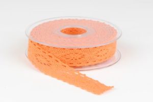 ruban dentelle 25mm orange