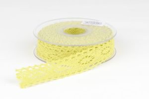 ruban dentelle 25mm vert