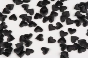 mini coeur noir