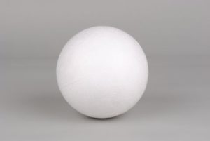 boule polystyrène 10 cm