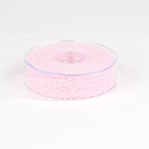 ruban fibre 30mm rose pale