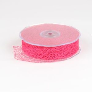 ruban fibre 30 mm fushia