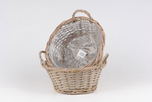 vannerie grise 25 cm