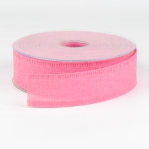 ruban toile 40mm rose