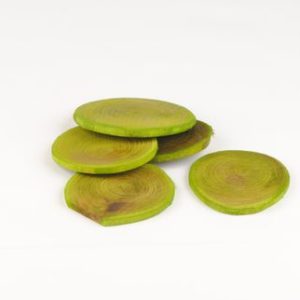 tranche de bois verte